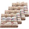 Greenland Home Fashions Greenland Home Phoenix - Cuscino per sedia con tripla imbottitura, 45,7 x 45,7 cm, 4 pezzi