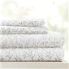 Linen Market LM Pattern 4PC Set di Fogli, Microfibra, Burst of Viti Grigio, Completo