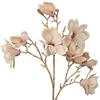 DRW Set 6 rami colore oro con fiori artificiali in PU-Foam rosa 87 x 40 x 40 cm