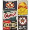 EastLink Segnali vintage per garage, decorazione per la stanza, 5 pezzi, in PVC, per garage, da uomo, stampa fronte/retro, decorazione da parete, resistente allo sbiadimento e alla piegatura, poster