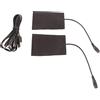 Keenso Termoforo Elettrico, 5V 5A 7W 8.5x6.5cm/3.3x2.6in Termoforo Elettrico con Cavo da 15cm/5.9in, Fibra di Carbonio