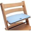 Mahona Cuscino per Sedia Compatibile con Stokke Tripp Trapp (Blu/Grigio) - Accessorio in Feltro per Seggiolone in Legno per Bambini