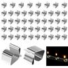 FiveMileBro Ganci per Grondaia per Luci Natalizie, Clip in Acciaio Inox per Esterni, Mini Ganci per Strisce Luminose e Decorazioni Giardino (100 Pezzi)