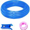 HAXIHA 20Metri Tubo Pneumatico per Aria Compressa blu 6mm Diametro Esterno 4mm Diametro Interno,poliuretano PU tubo flessibile aria Kit,Aria Pneumatica Tubo Adatto Per il di vari Utensili Pneumatici