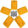 TopHomer 5 supporti per batteria compatibile con Dewalt e Milwaukee, supporto per batteria, montaggio a parete, adatto per attrezzi, con viti, giallo