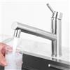 Tondiy Rubinetto Cucina con Doccetta Estraibile a 2 Modalità, Miscelatore per Lavello Girevole a 150°, Rubinetti Monocomando in Acciaio Inox 304, Calda e Fredda Regolabile, Spazzolato