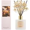COCORRÍNA Diffusore Profumo Ambiente 200ml con 8 Bastoncini, Moroccan Amber, Oli Essenziali Naturali per Un Profumo Lungo e Rinfrescante, Fragranza per Casa, Soggiorno, Bagno e Decorazione