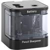 Eagle Temperamatite elettrico a doppio foro con interruttore di sicurezza - funzionamento a batteria, per matite da 6 - 8 mm e 8 - 12 mm, forniture per la scuola e l'ufficio