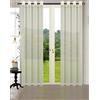 Primavera Tenda con Occhielli, 100% Poliestere, Crema, HxB 245x140 cm