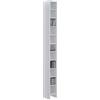 FMD 13Casa - Music A2 - Porta cd. Dim: 19,5x16,5x185 h cm. Col: Bianco. Mat: Nobilitato.