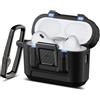 Spigen Cover Lock Fit Compatible con AirPods Pro 3 (3a Generazione 2025) con Moschettone, Custodia AirPods Pro 3 - Nero Opaco