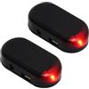 CAIHINIER 2pcs Allarme per Auto LED, Finto Allarme Lampeggiante, Simulazione LED, Lampeggiante per Sistema di Sicurezza Auto, Antifurto Luci