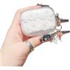 ARYIMYDP Custodia AirPods 4 Generazione, Design Elegante con Motivo Floreale, Fori di Ricarica Precisi, Facile da Pulire, Idea Regalo per Lei
