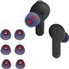 kwmobile 6x Auricolari di ricambio compatibile con JBL Tune 230 NC TWS / T230NC Gommini sostitutivi in Silicone - 3 Misure - blu