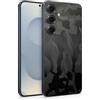TF Skins Skin compatibile con Samsung Galaxy S25 & S25 Ultra, pellicola protettiva protettiva a 360° Full Coverage o Back Only (Back Only, Shadow Black, S25)