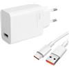 Kryolithm Caricabatterie USB C da 33 W per Xiaomi Redmi Note 13/12/11 Pro 5G, Mi 12/11 Ultra/Pro, Poco X6 X5 X4, Pad 6/5 con cavo di ricarica da 2 m, caricatore rapido Turbo Charge Adapter per smartphone Xiaomi