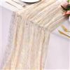 CHONGQILAO Runner Natalizio da Tavolo Oro, Tovaglia in Tulle, Runner da Tavola Natalizio, Lucido Metallo per Tavolo Tovaglia Tulle, Decorazione da Tavola per Natale, Compleanni, Matrimonio, Feste