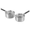 Kamberg - Cofanetto 2 pentole 18/20 cm - 2 manici rimovibili - Acciaio inossidabile 18/10 Triply - Tutti i fornelli inclusi induzione e forno