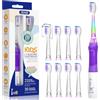 Seago Spazzolino elettrico per bambini dai 3 ai 12 anni in su, con luce colorata, Smart Timer, 4 testine morbide, impermeabile, per bambini, SG-977