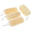 YBEATY Set di 4 spugne di luffa naturale esfolianti senza coloranti, esfolianti per il corpo, in luffa biologica, ecologiche, multiuso, a base vegetale, per donne e uomini, per la pulizia dei piatti