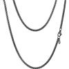 PROSTEEL Catena a Maglia Veneziana, Collana Uomo, Collana Donna, in Acciaio Inox Chirurgico, 3mm Larghezza, 46-76cm Lunghezza, Confezione Regalo Inclusa