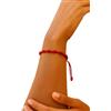 Generico Braccialetti Portafortuna Rossi con 7 Nodi - Set da 2 Braccialetti dell'amicizia come simbolo di amicizia, amore e felicità