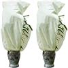 Muzhira 2pcs Vello Invernale per Piante, 50g/m² 120cm x 180cm Copertura di Protezione Antigelo per Piante con Cerniera, Giardino in Pile Protezione Invernale Contro Vento, Freddo, Uccelli e Insetti