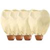 Hydrogarden Cappuccio Protezione Piante, Copertura per svernamento in Tessuto Non Tessuto 80 g/m² Protezione Contro Gel per Piante in Vaso e Rose (80x100 cm) - 4 pc