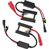 Crisis Kit di conversione reattore digitale lampada allo xeno da 2 pezzi 12V 55W, alimentatore 55W, custodia in alluminio per sostituitori di zavorra per auto, moto, elettrico, auto