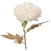 DRW Set 12 fiori artificiali con gambo dorato in PU-Foam Crema 52 x 18 x 18 cm