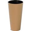 Prosperplast Vaso da fiori alto e tondo, senza serbatoio, 25x25x47,6cm, capacità 9L