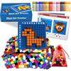 Juvanovo Blocchi da Costruzioni di Puzzle, 400 Pezzi Set di Attività per Cubi, Nuovi Pixel Art, Set da Festa Multifunzionale, per Festa & Famiglia