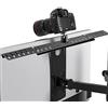 HumanCentric Supporto per monitor DSLR, Mensola per monitor per montaggio su fotocamera da scrivania, webcam leggera e supporto per microfono VESA, Treppiedi per supporto da scrivania, extra grande