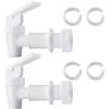 Huining - Filtro dell'acqua a cupola in ceramica, pre-filtrazione Zen, filtro di ricambio da 0,15 a 0,5 micron, per sistema di filtrazione a secchio d'acqua domestico 2PCS (white*2)