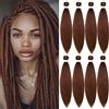 ACUTEBAO Pre-stretched Braiding Hair Professional Easy Crochet Braid Hair 26 Inch 8 Packs Hot Water Setting Soft Synthetic Braiding Hair Extension for Twist Senegalese Crochet Hair (26 inch, 30#)