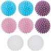 Siyurongg Dell'Asciugatrice, Set di 8 Pezzi, Per Asciugare, Palline Lavabili Riutilizzabili, Palline per Asciugatrice per Lavatrice, Balle dell'Asciugatrice per Lavaggio Morbido e Fluffier