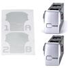 WRAPGRADE adesivi compatibili con DJI Avata 2 Set di 2 batterie (Airforce Silver)