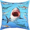 2 Federe Per Cuscino 40x40 Cm – Fantasia Pesci Di Mare Subacquei, Poliestere Morbido, Per Divano E Camera Da Letto, Solo Coperture