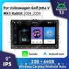 Barlckxs Per VW Volkswagen Golf Jetta 5 V MK5 Coniglio 2004-2009 9 "Schermo Wireless Carplay Autoradio Android Auto Multimedia 2Din Radio GPS