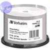 VERBATIM CD-R 700MB 52x Cake 50pz VERBATIM Pro Azo InkJet Bianca 23-118 MED - 43745