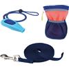 Coachi Puppy & Mini Kit per l'addestramento - Fischietto, Borsa portasnack e Guinzaglio da addestramento 2,5 m x 1,5 cm
