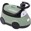 THERMOBABY - Vasino a forma di AUTO - Vasino Macchina - WC per Bambini divertente - Educazione al Vasino - Verde salvia - da 18 mesi in su
