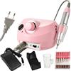 Layhou Fresa per Unghie Professionale 30000 giri, Layhou Aspiratore Unghie del chiodo dei Corredi Manicure della Lucidatrice Dellarchivio della macchina Trapano Elettrico con 6 fresa Punte