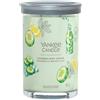 YANKEE CANDLE Cucumber Mint Cooler 567 g Candela Profumata Tumbler Signature Grande 2 Stoppini