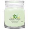 YANKEE CANDLE Cucumber Mint Cooler 368 g Candela Profumata Tumbler Signature Media 2 Stoppini
