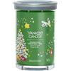 YANKEE CANDLE Shimmering Christmas Tree 567 g Candela Profumata Tumbler Signature Grande 2 Stoppini