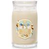 YANKEE CANDLE Vanilla Flurries 567 g Candela Profumata Giara Signature Grande 2 Stoppini