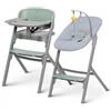 Kinderkraft Seggiolone Pappa Evolutivo Trasformabile in Sedia con Vassoio LIVY GREEN + SDRAIETTA