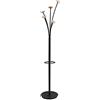 ALBA Appendiabiti a 5 posti 175cm nero/legno chiaro Festival N Alba