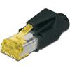 Digitus A-MO6A 8/8 HRS cavo di collegamento RJ-45 Nero A-MO6A 8/8 HRS